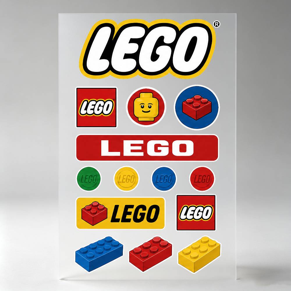 Lego Laptop Accessories - Adesivos L-Lego para carroceria, para-choques, janelas,