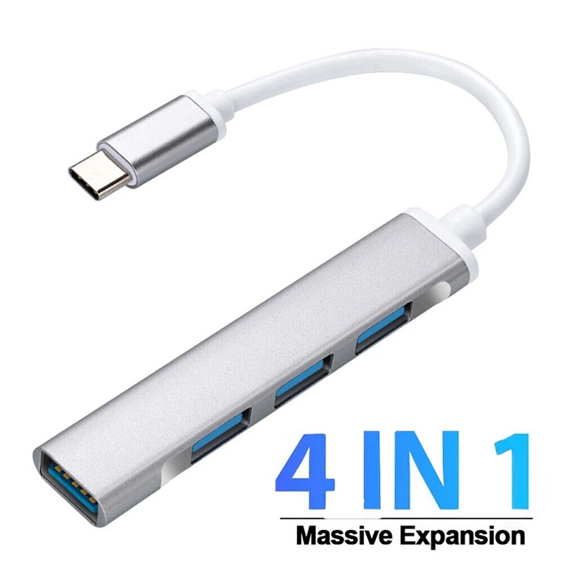Laptop Accessories And Gadgets - Hub Extensor Tipo-C 4 em 1,