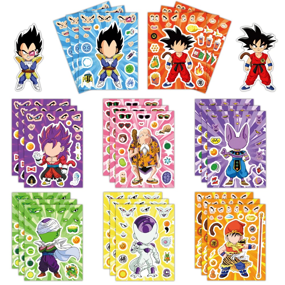 Laptop Accessories Toys - 8/32 Folhas de Adesivos de Anime
