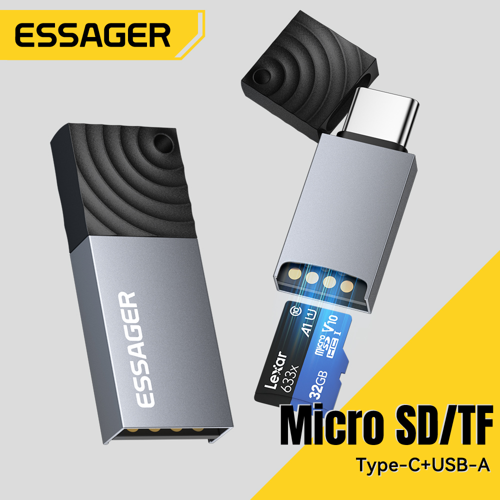 Laptop Accessories For Programmers - Essager 2 em 1 leitor de