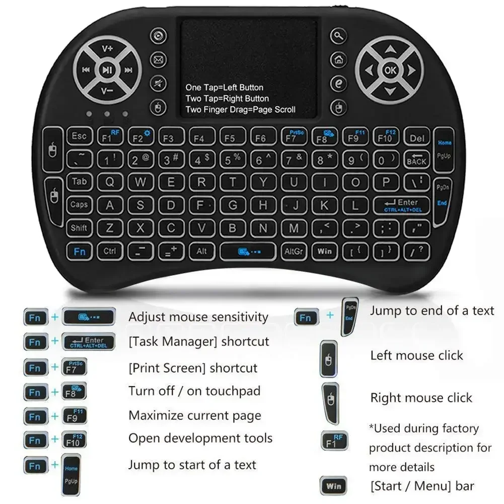 Legal retroiluminado i8 mini a - Laptop Accessories Combo avaliação e preço