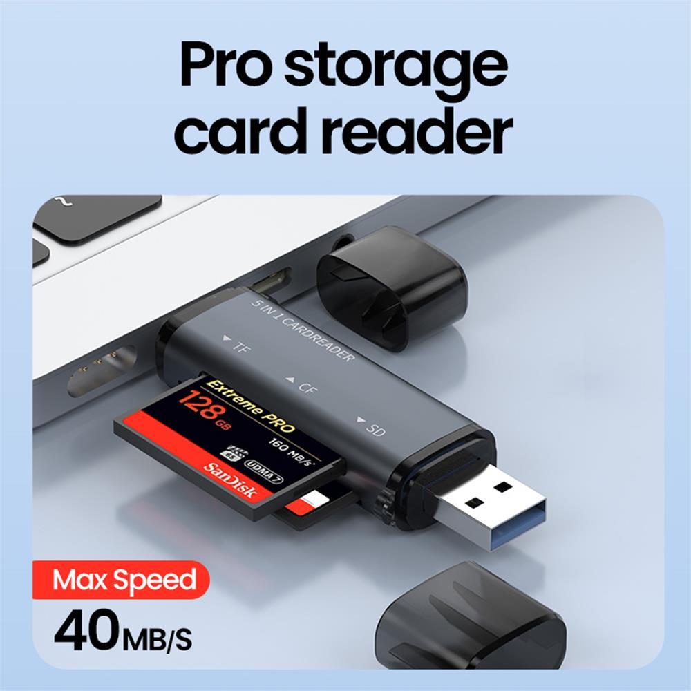 Leitor de cartão usb 5 em 1 ti - Laptop Accessories And Gadgets avaliação e preço