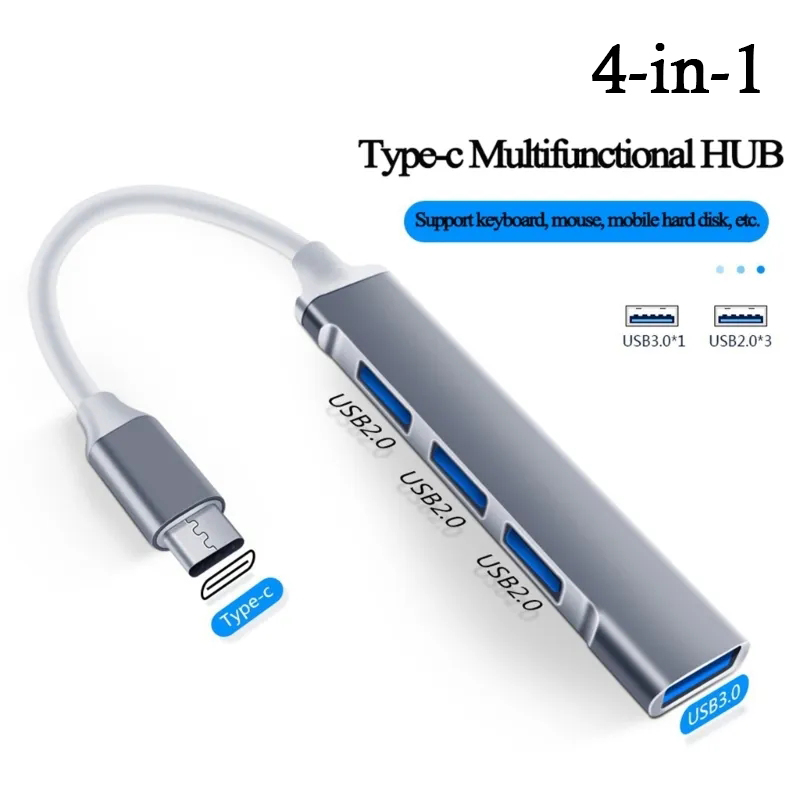 4-em-1 usb c hub 3.0 tipo c 3. - Laptop Accessories And Gadgets avaliação e preço
