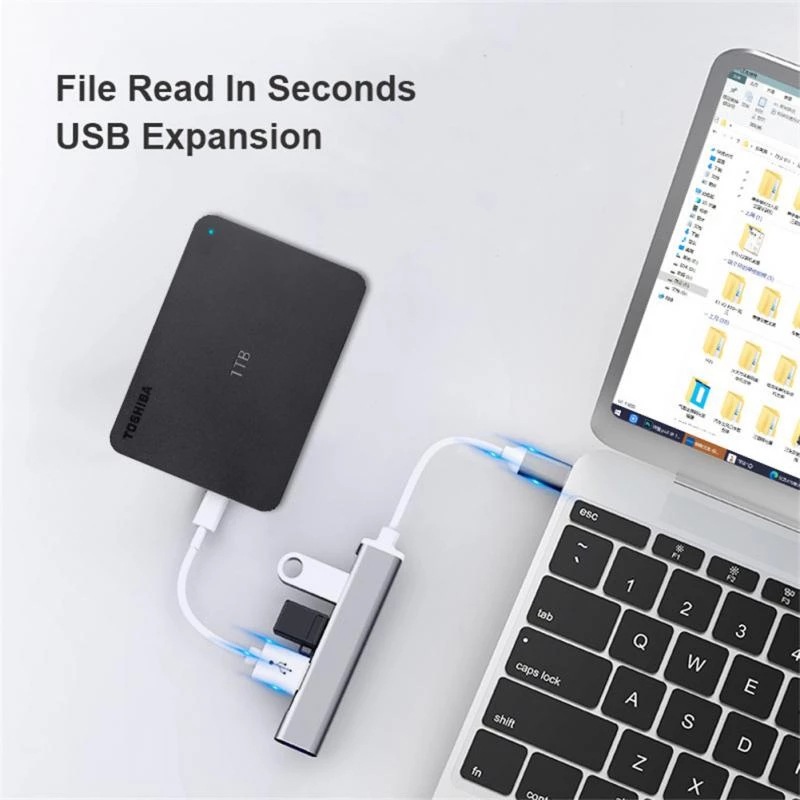 4-em-1 usb c hub 3.0 tipo c 3. - Laptop Accessories And Gadgets avaliação e preço