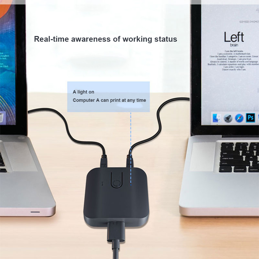 Dual USB 2.0 KVM Switch Box, 2 - Laptop Accessories Toys avaliação e preço