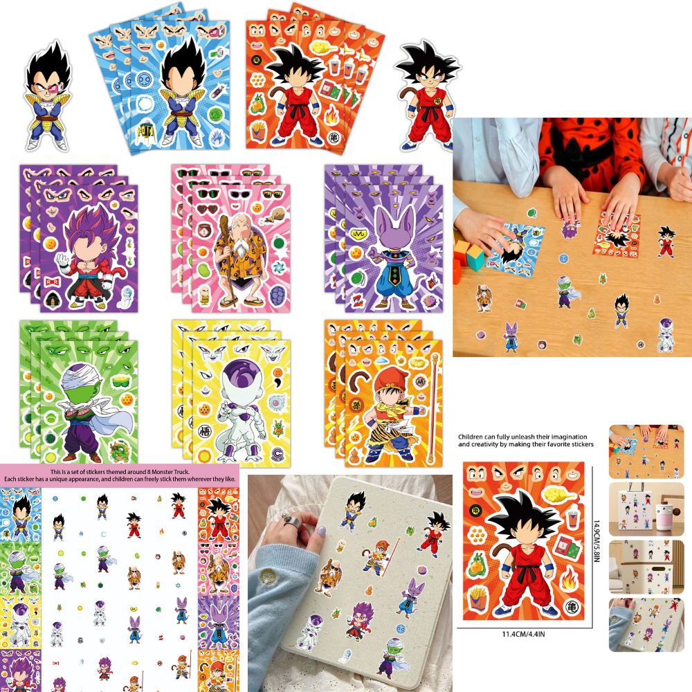 8/32 Folhas de Adesivos de Ani - Laptop Accessories Toys avaliação e preço