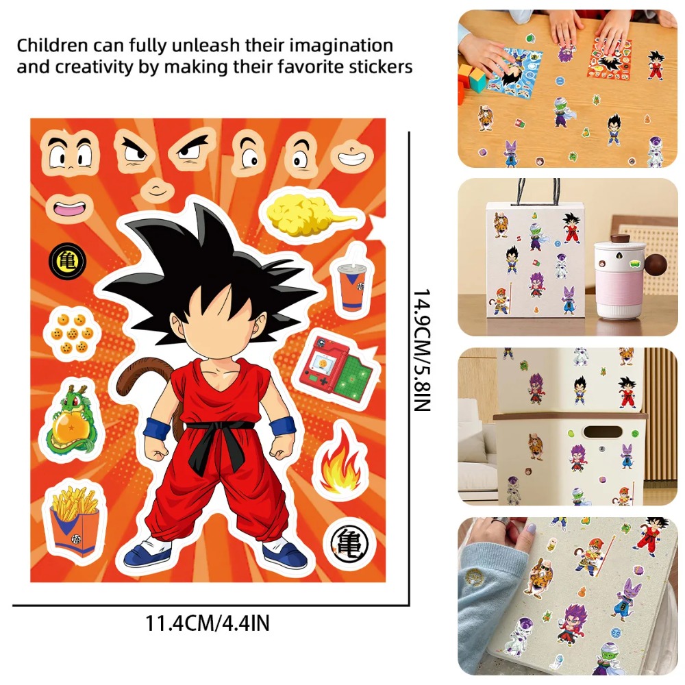 8/32 Folhas de Adesivos de Ani - Laptop Accessories Toys avaliação e preço