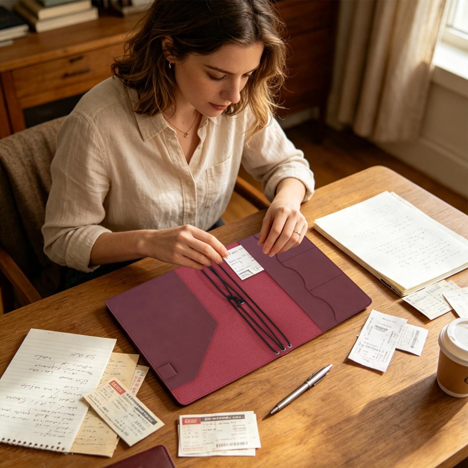 Capa para diário A5, em couro  - Laptop Accessories Cover avaliação e preço